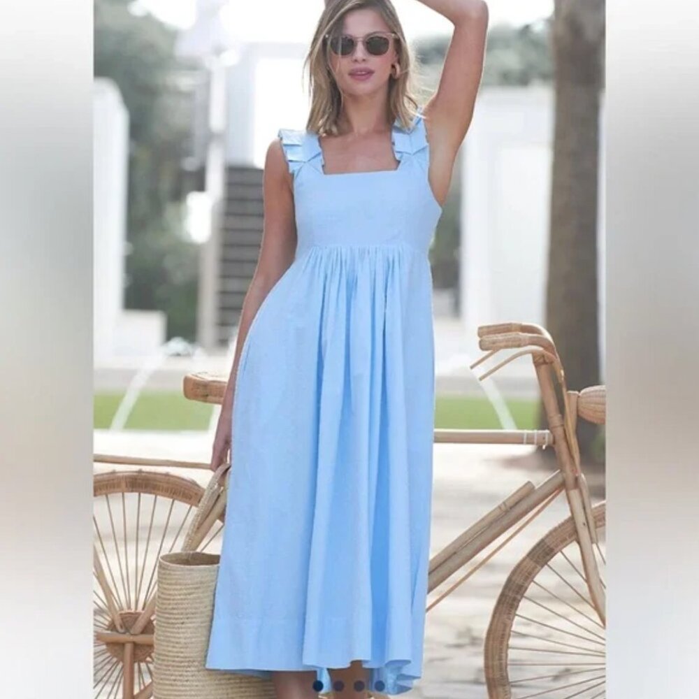 Lake Lolly Dress in Morning Blue, Medium